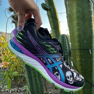 Women’s ASICS Gel Cumulus 21 Day of the dead running shoes #9